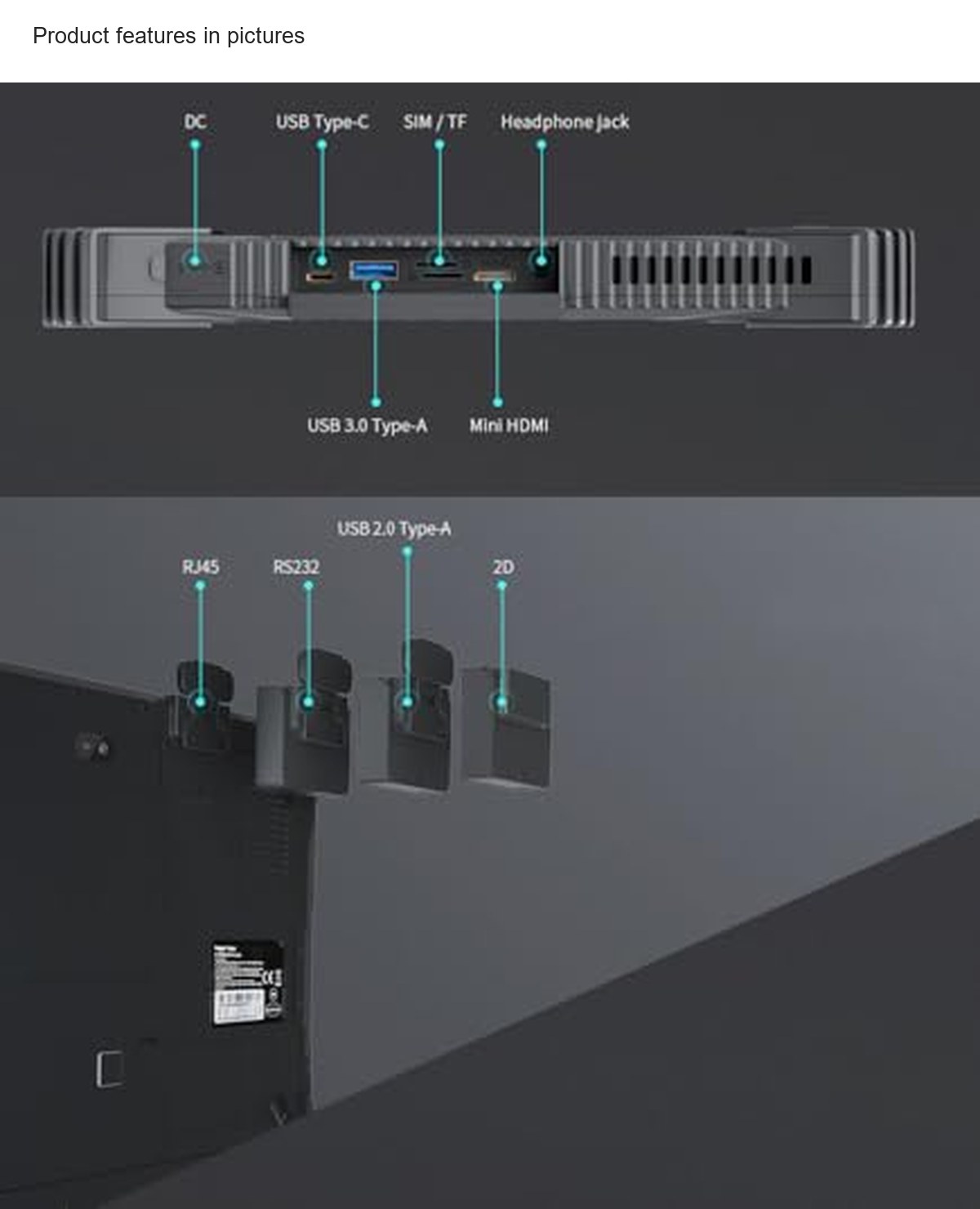 Product features in pictures