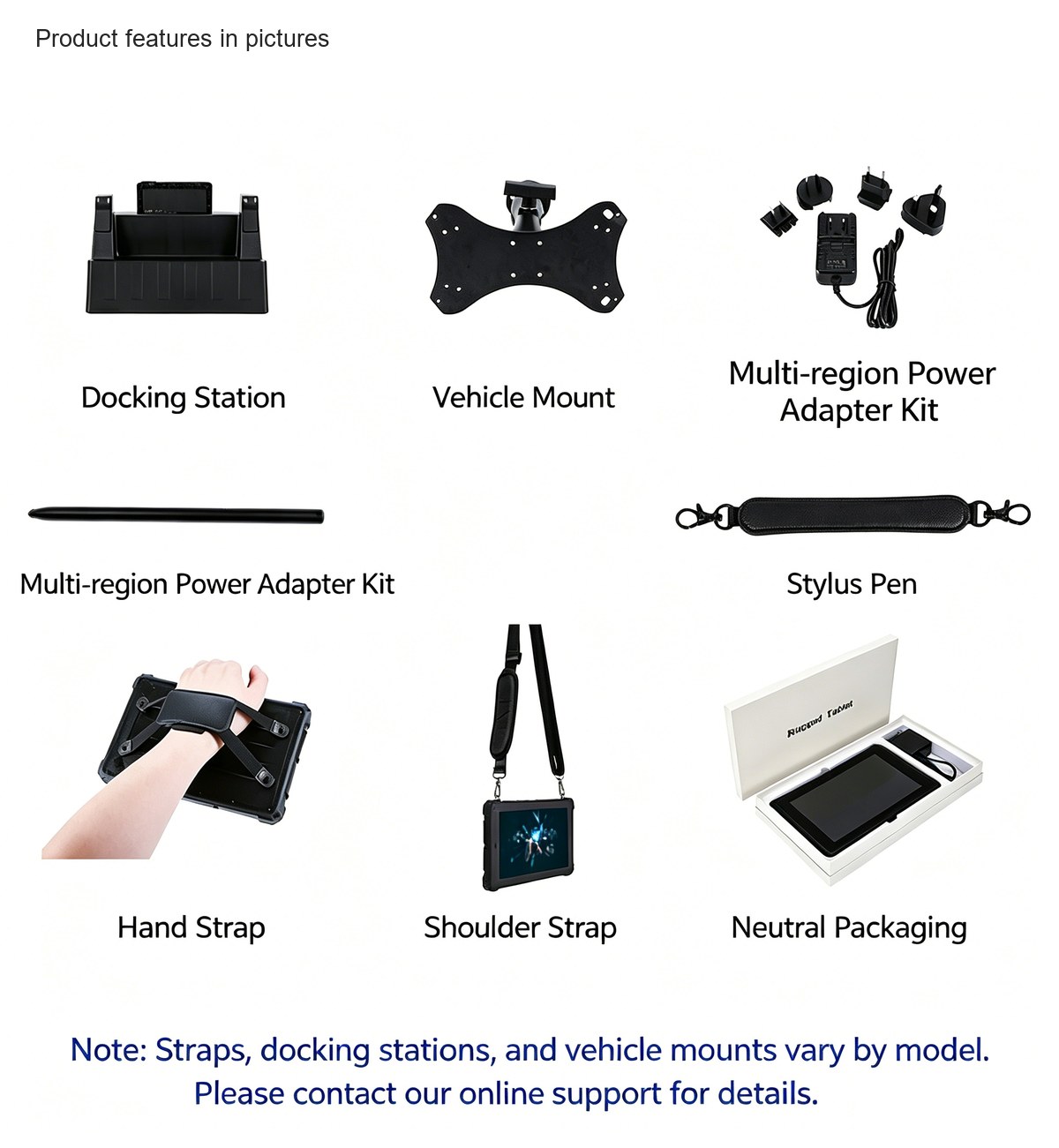 RUGLINE RT-T1 rugged tablets feature illustration
