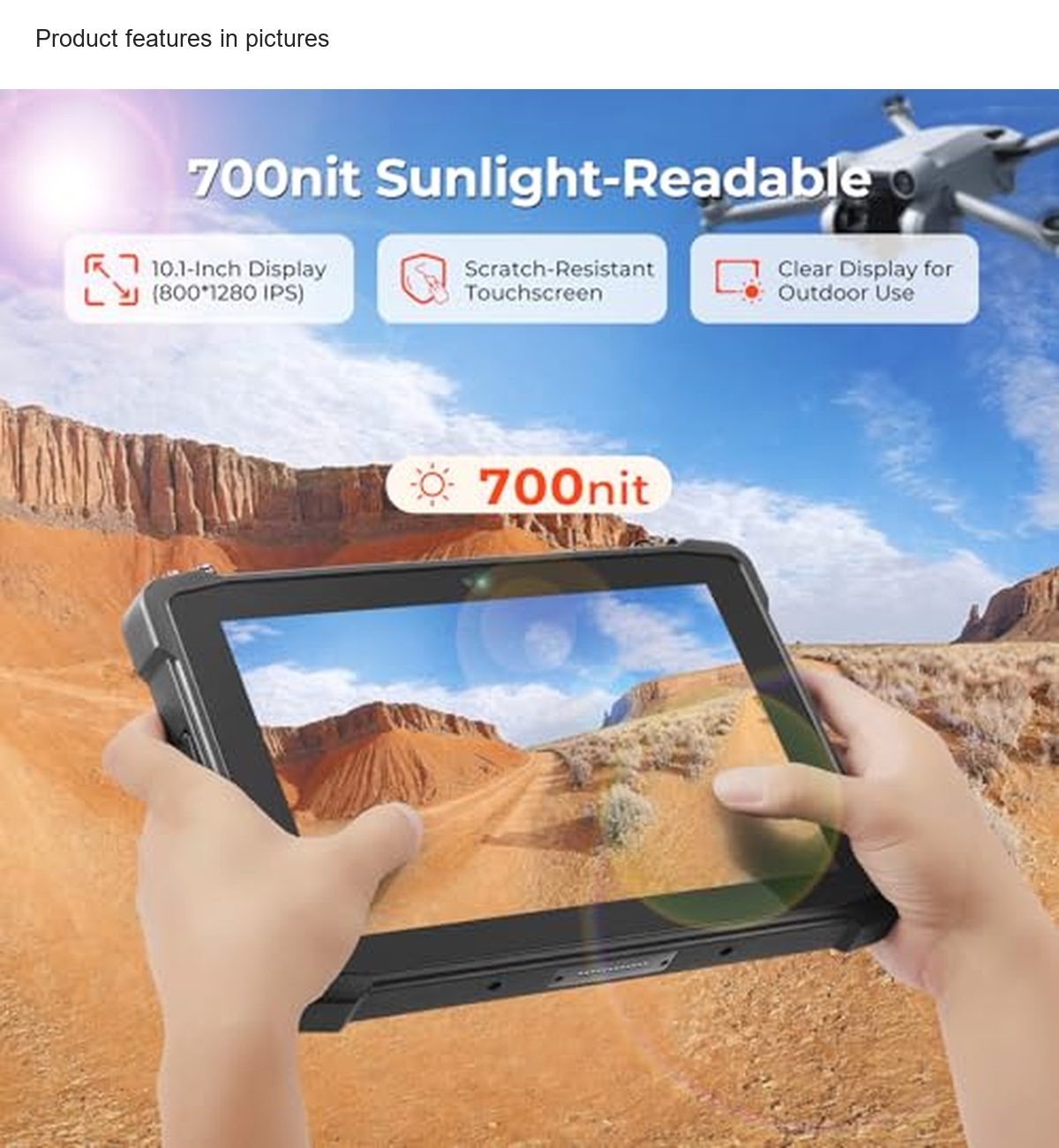 RUGLINE RT-T11X rugged tablets feature illustration