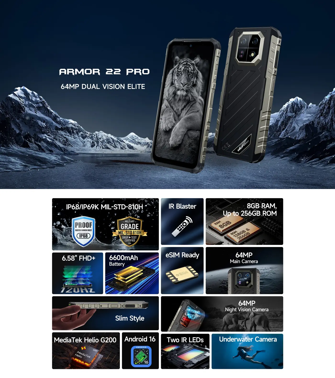 Ulefone Armor 22 Pro features and specifications 1
