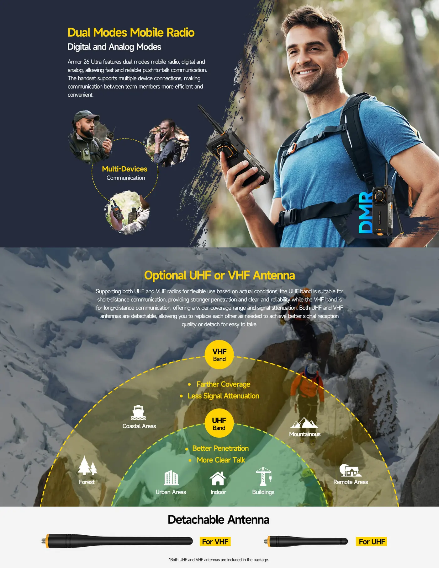 Ulefone Armor 26 Ultra Walkie-Talkie features and specifications 2