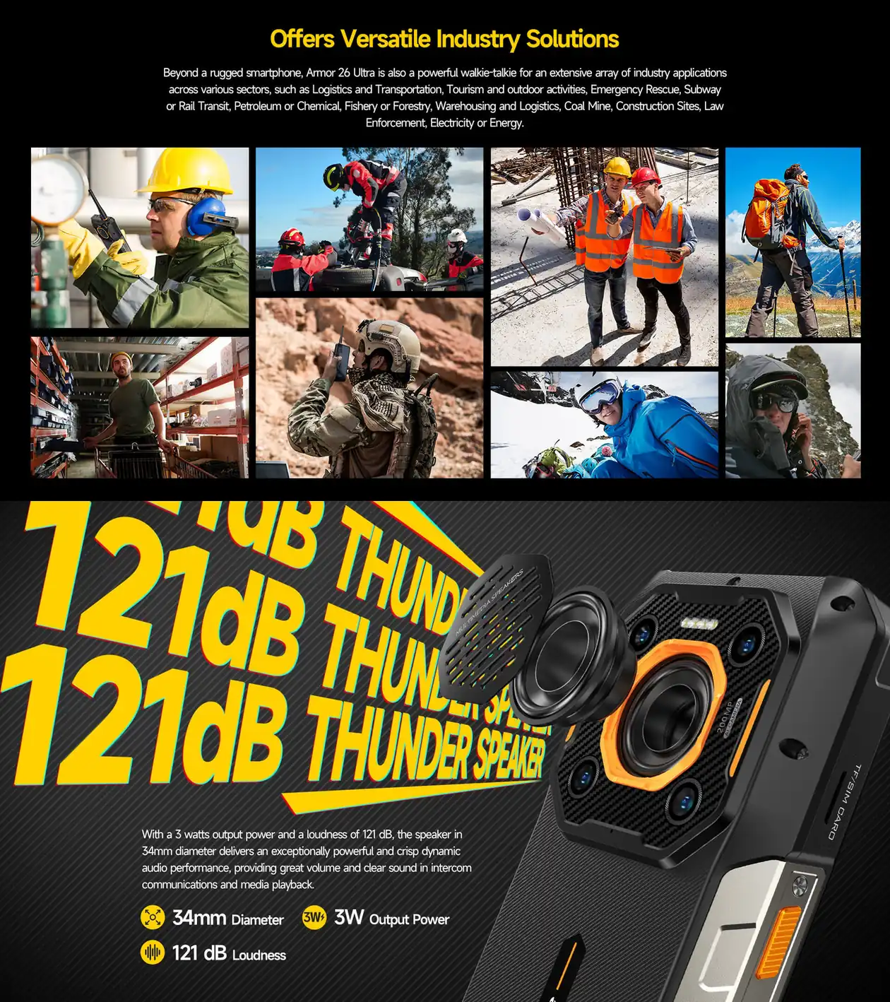 Ulefone Armor 26 Ultra Walkie-Talkie features and specifications 4