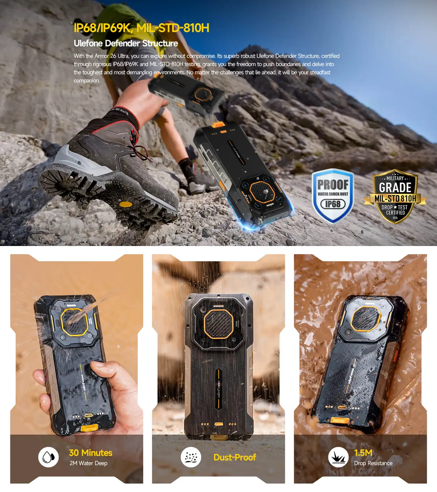 Ulefone Armor 26 Ultra Walkie-Talkie features and specifications 12