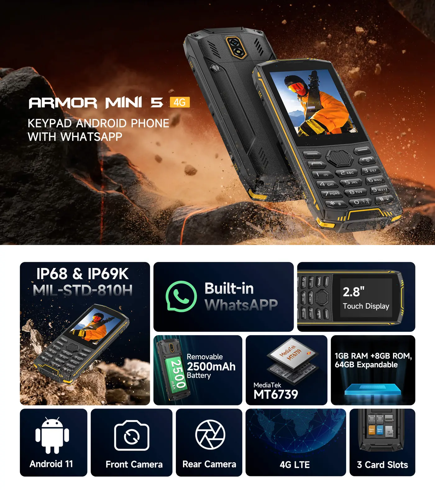 Ulefone Armor Mini 5 features and specifications 1