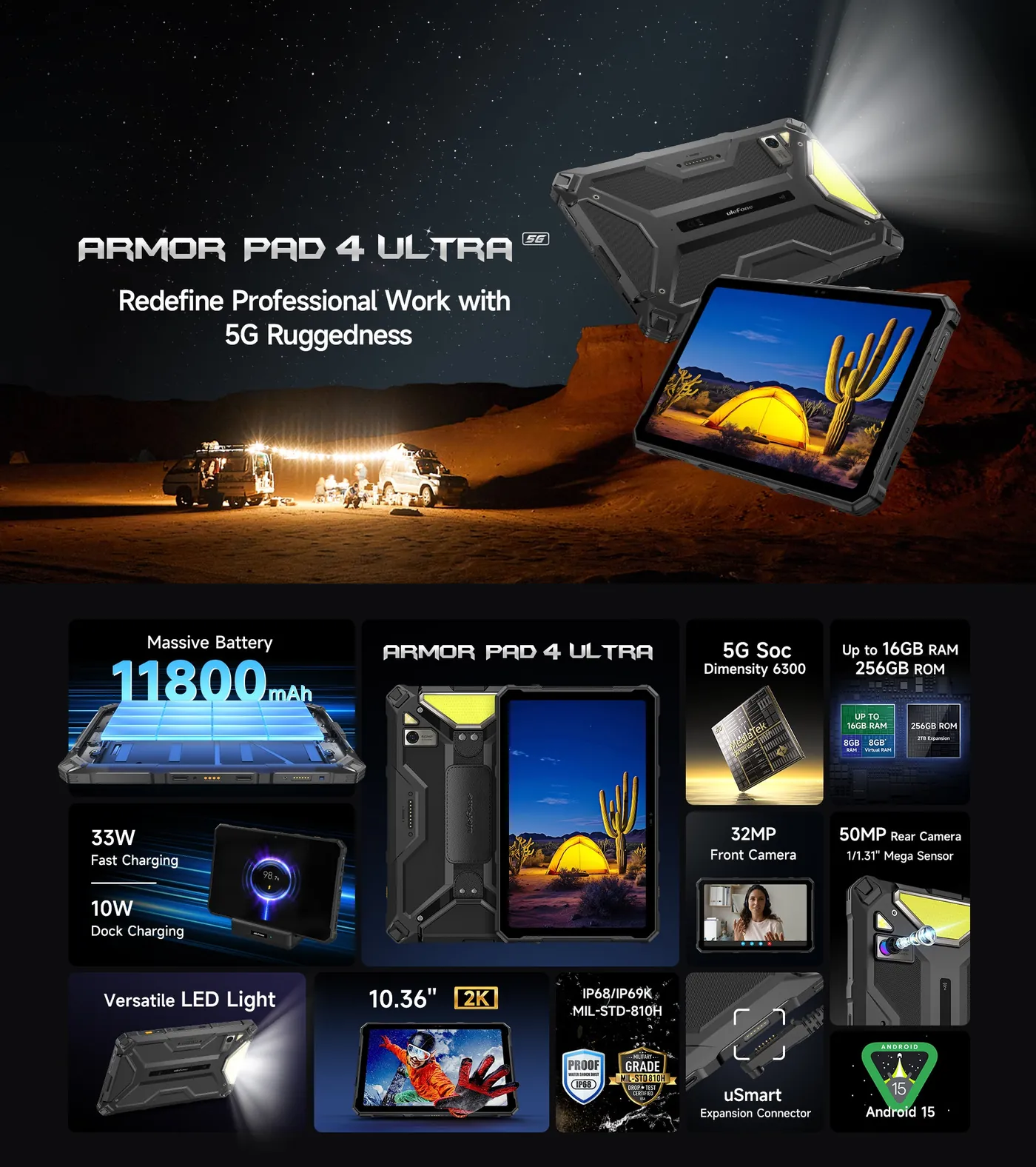 Ulefone Armor Pad 4 Ultra features and specifications 1