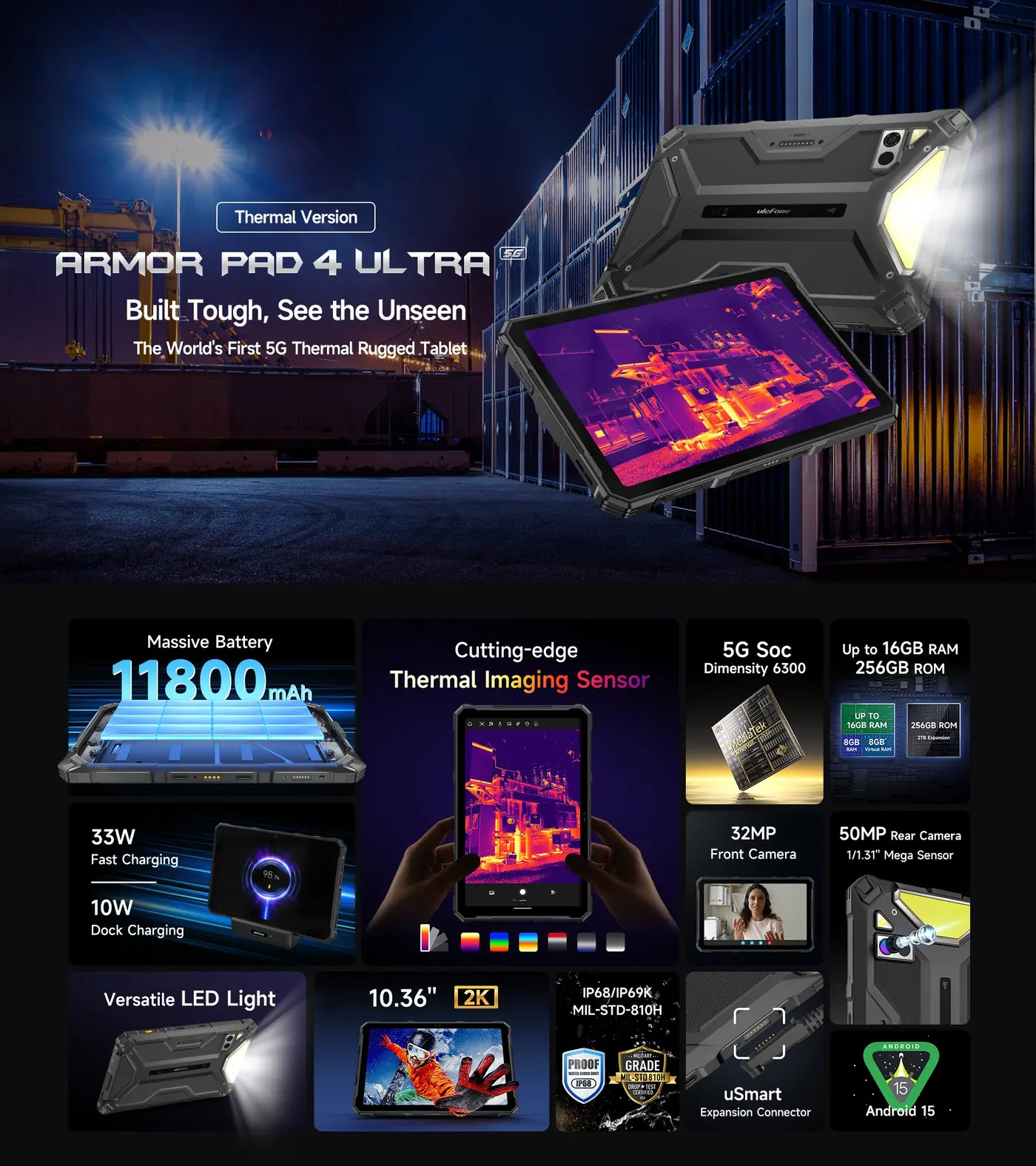 Ulefone Armor Pad 4 Ultra Thermal features and specifications 1