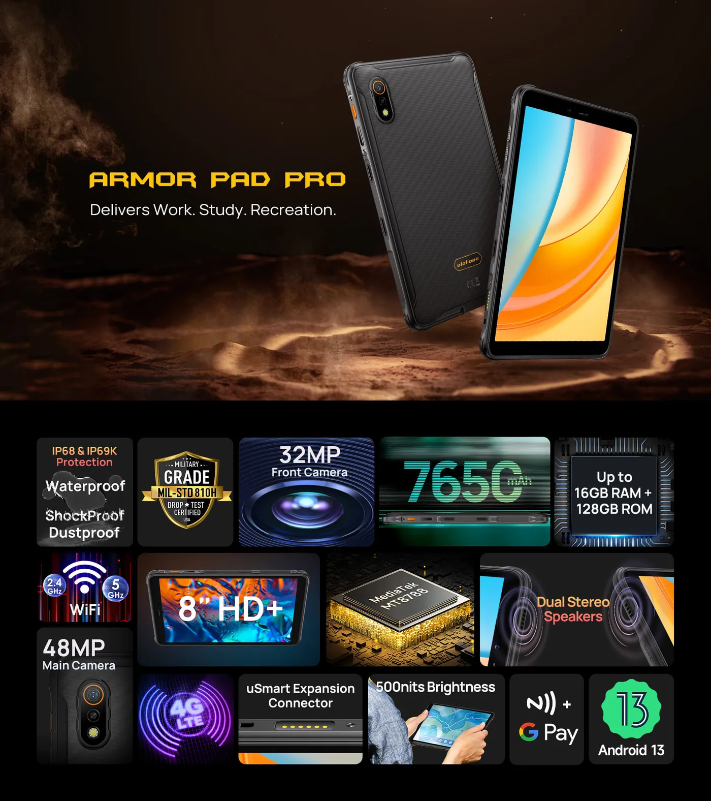 Ulefone Armor Pad Pro features and specifications 1