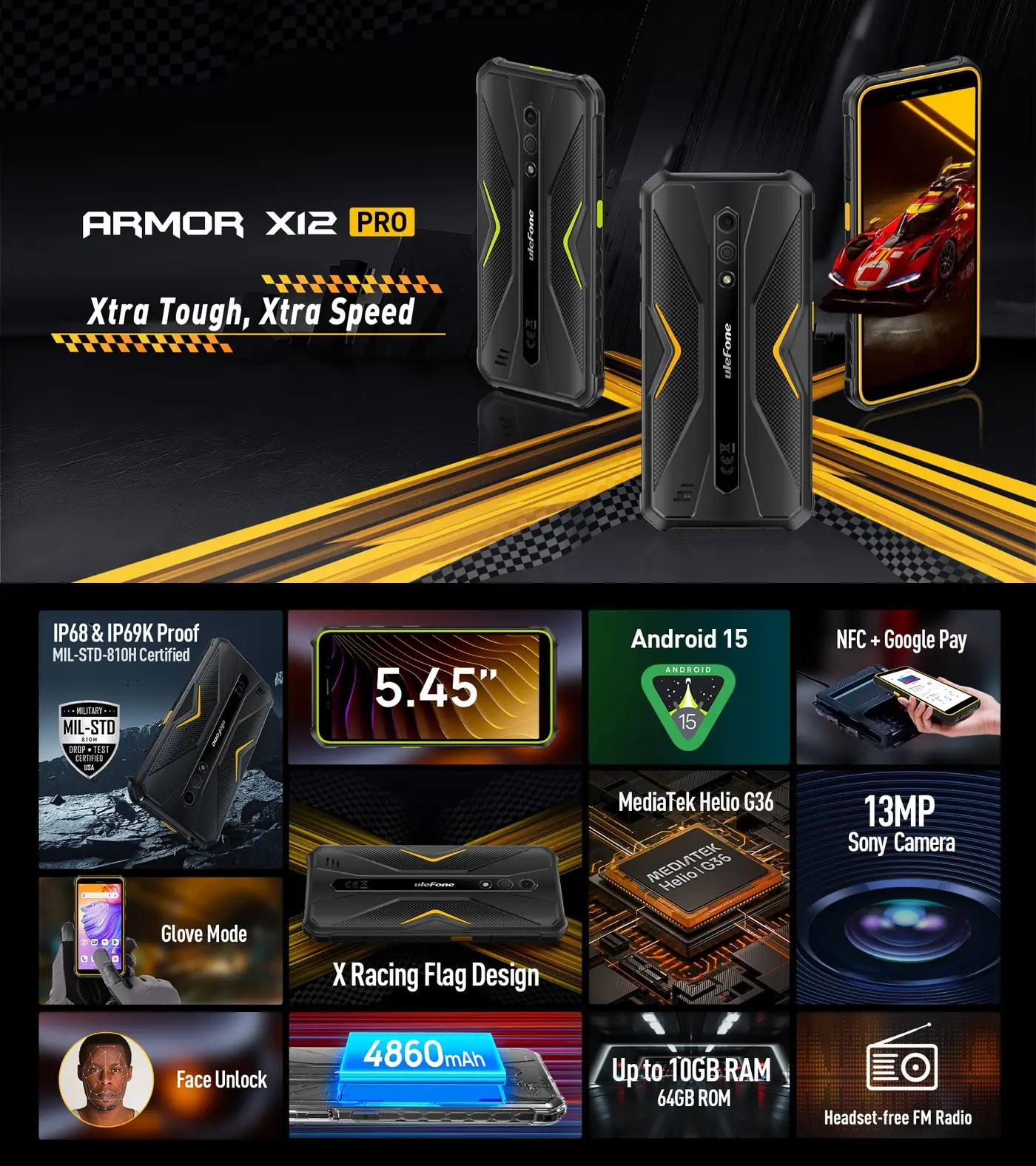Ulefone Armor X12 Pro features and specifications 1
