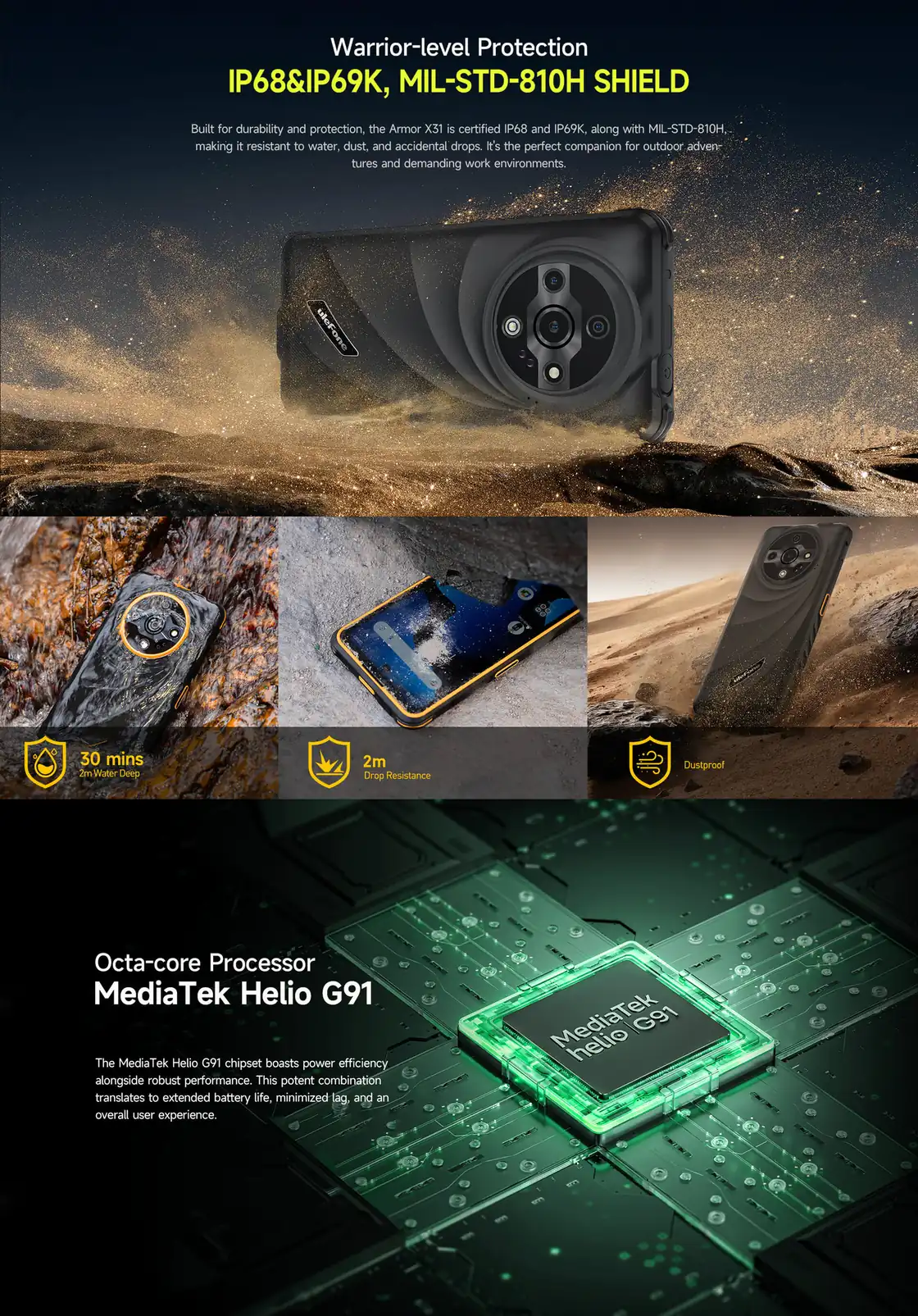 Ulefone Armor X31 features and specifications 3