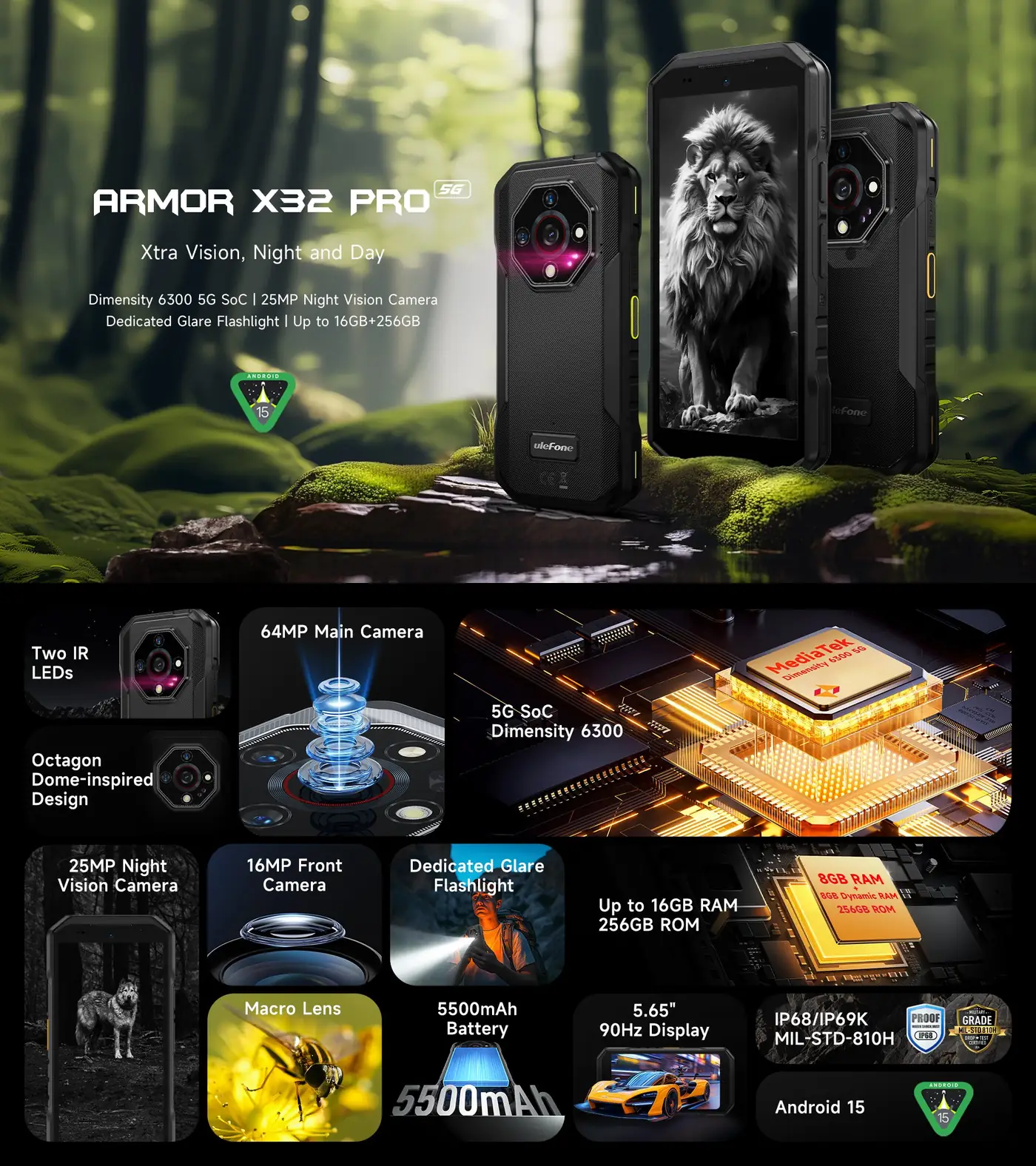 Ulefone Armor X32 Pro features and specifications 1