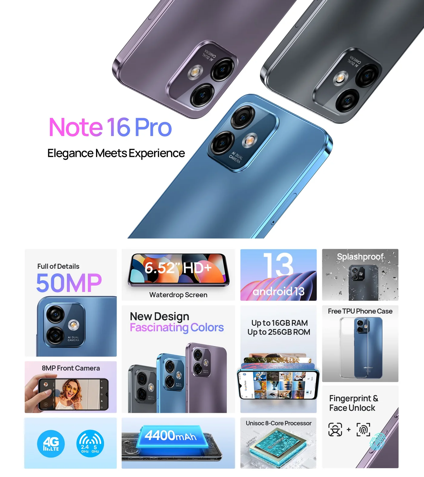Ulefone Note 16 Pro features and specifications 1