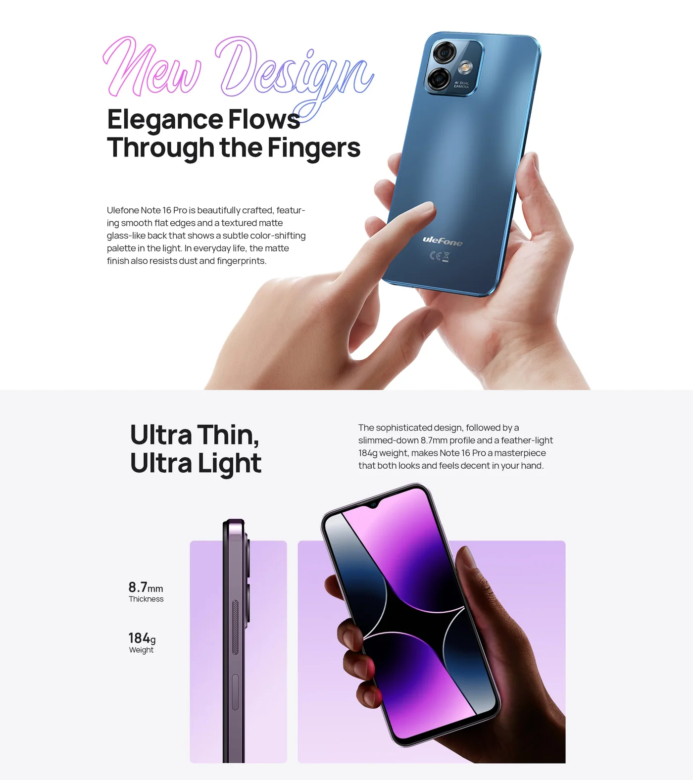 Ulefone Note 16 Pro features and specifications 2