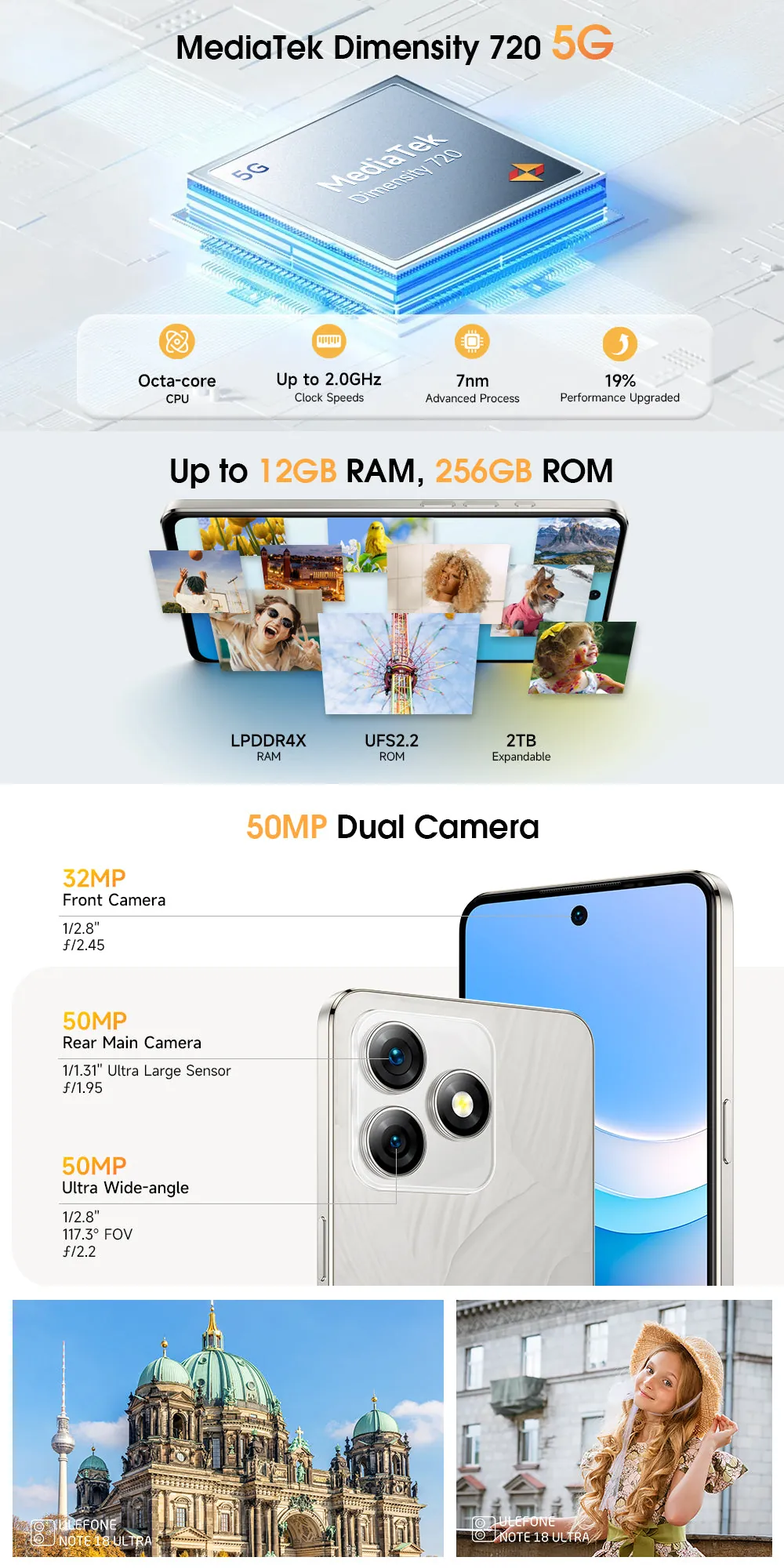 Ulefone Note 18 Ultra 5G features and specifications 1