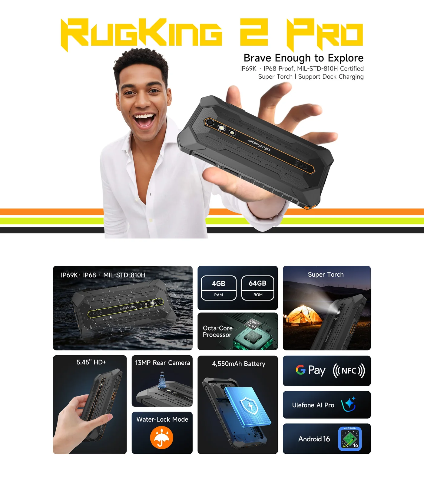 Ulefone RugKing 2 Pro features and specifications 1