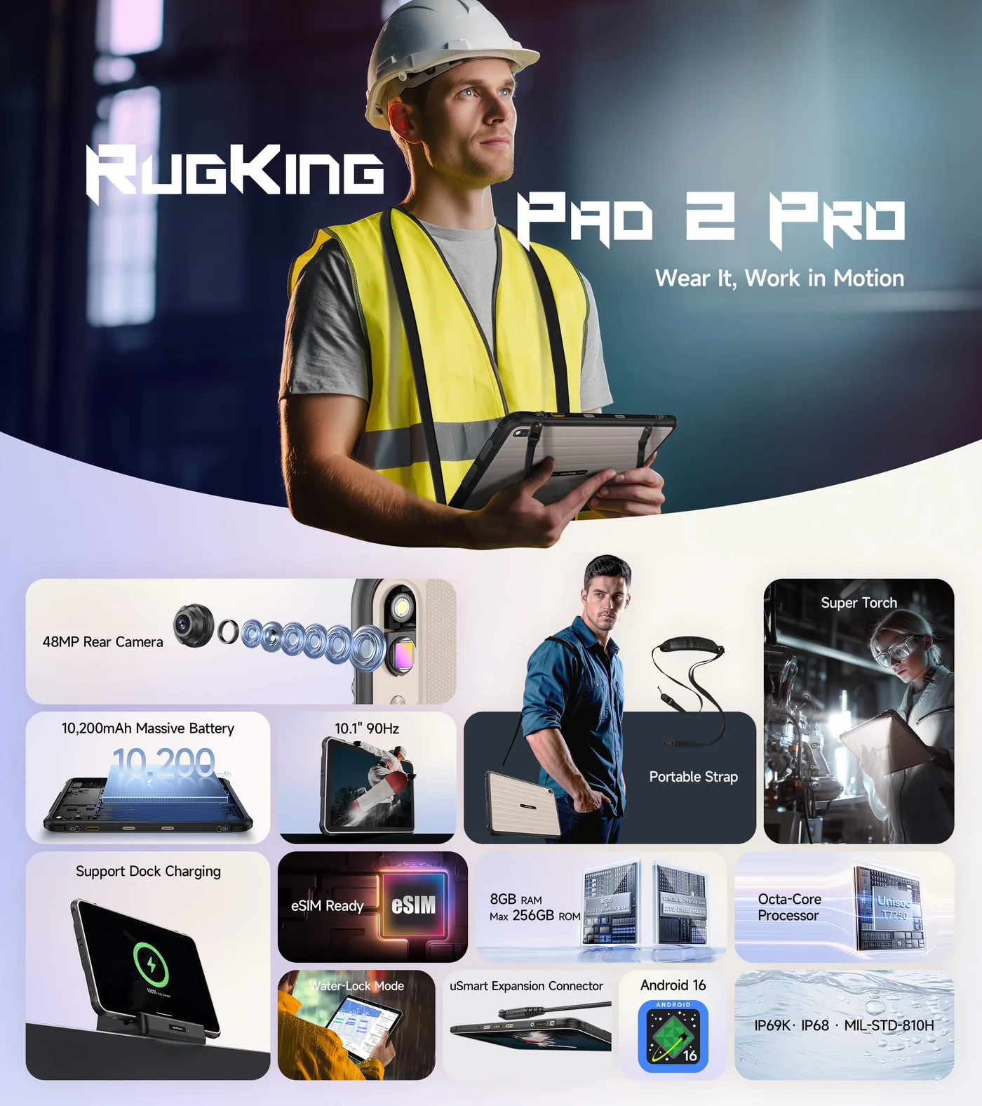 Ulefone RugKing Pad 2 Pro features and specifications 1