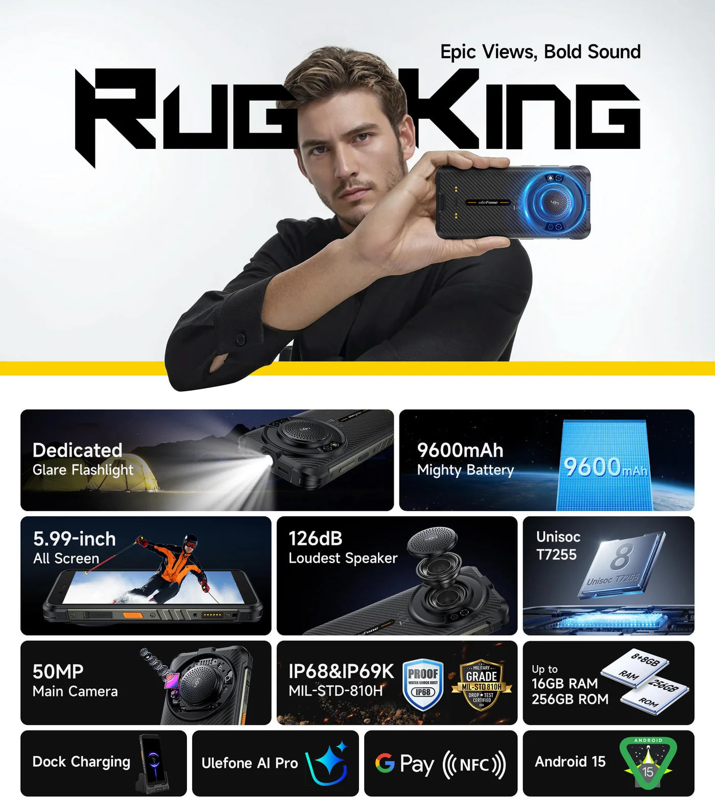 Ulefone RugKing features and specifications 1