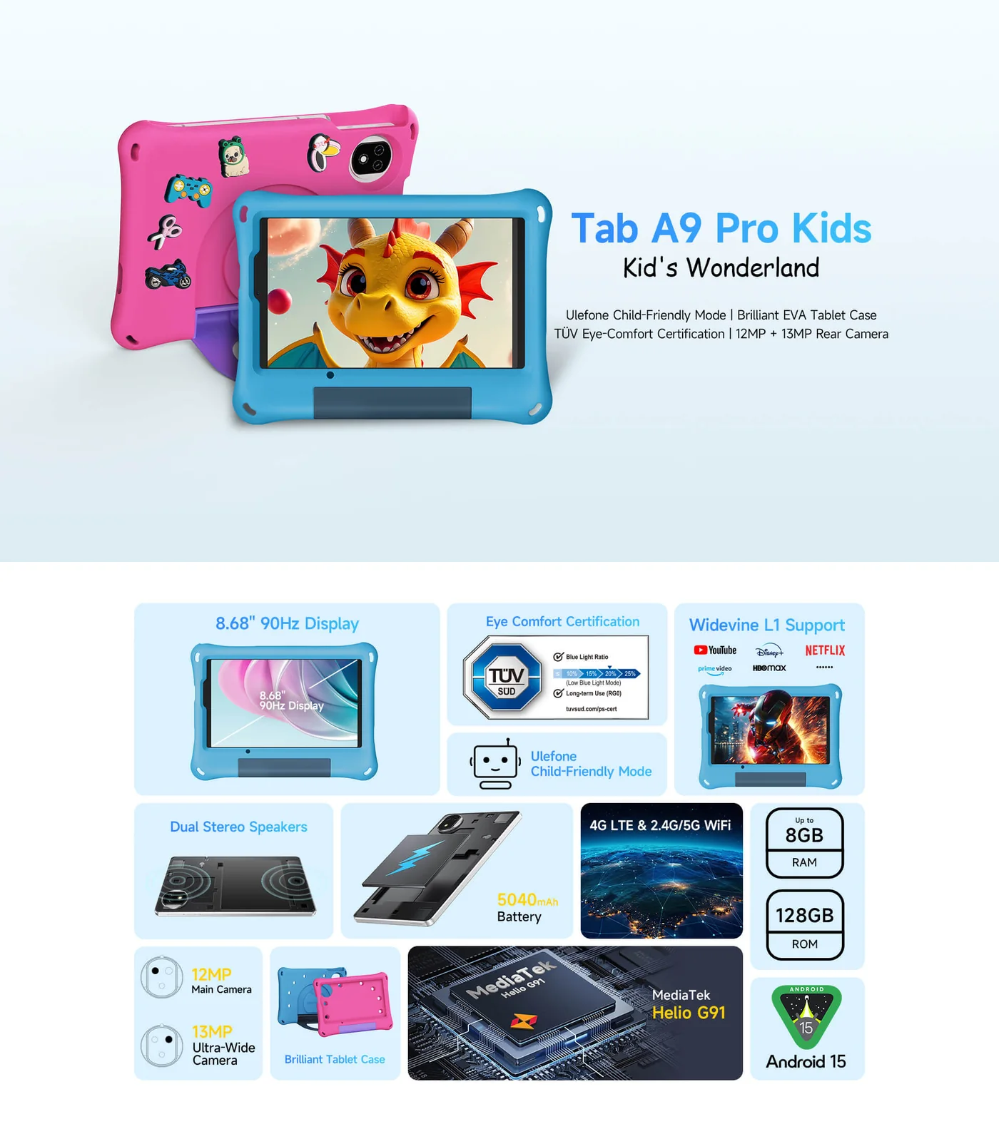 Ulefone Tab A9 Pro Kids features and specifications 1