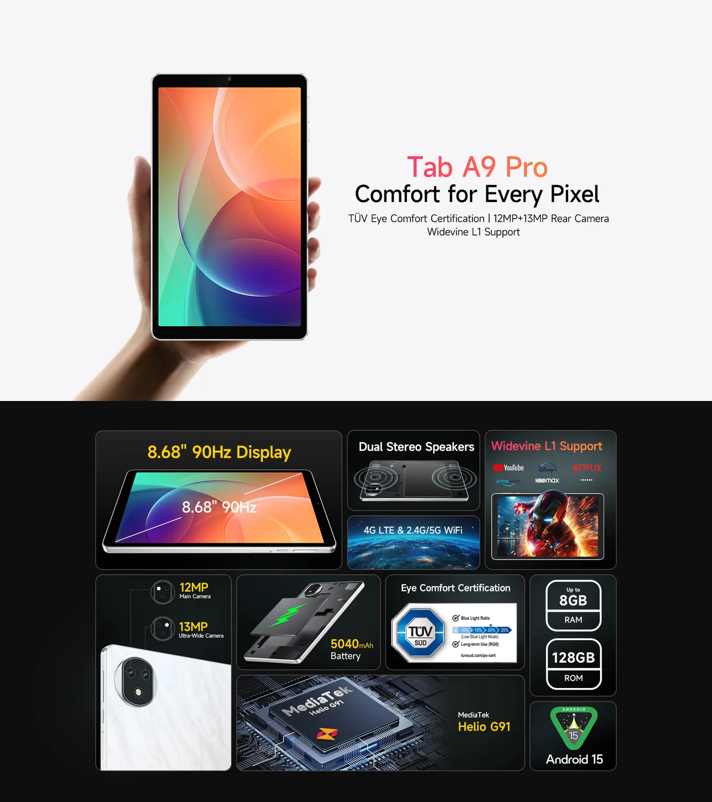 Ulefone Tab A9 Pro features and specifications 1