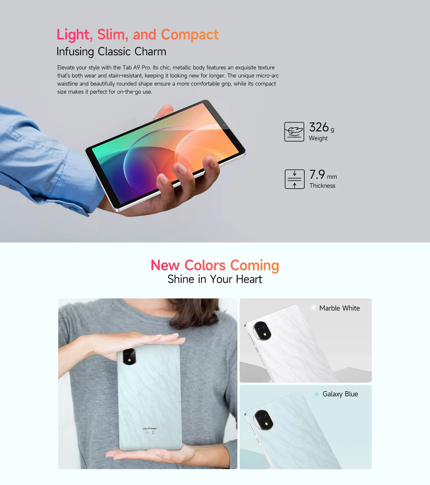 Ulefone Tab A9 Pro features and specifications 2