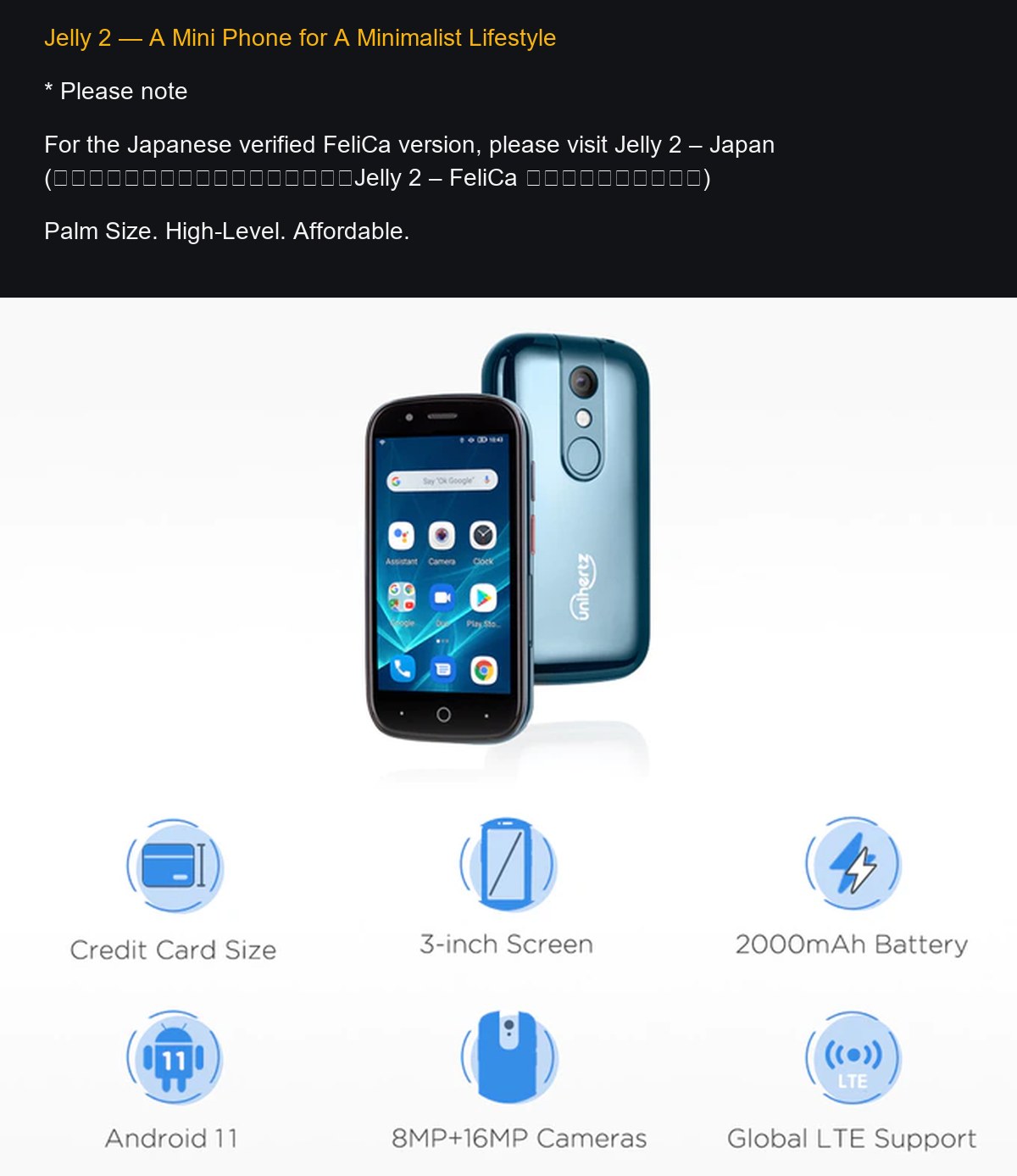 Unihertz Jelly 2 product details