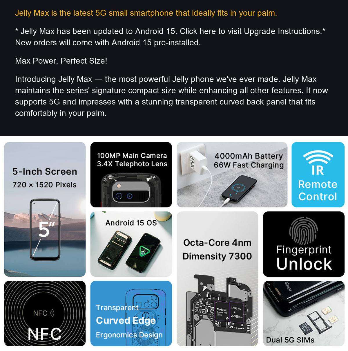 Unihertz Jelly Max product details