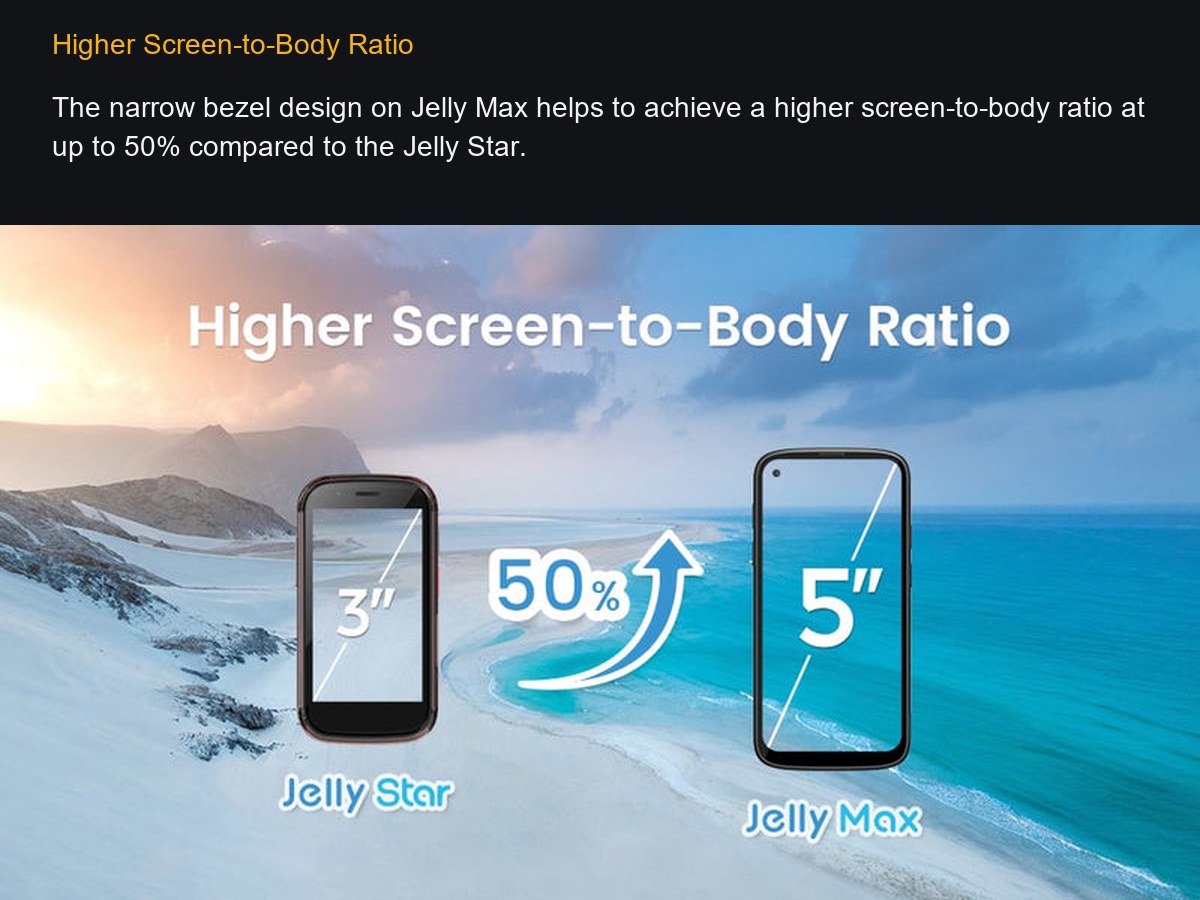 Unihertz Jelly Max feature illustration