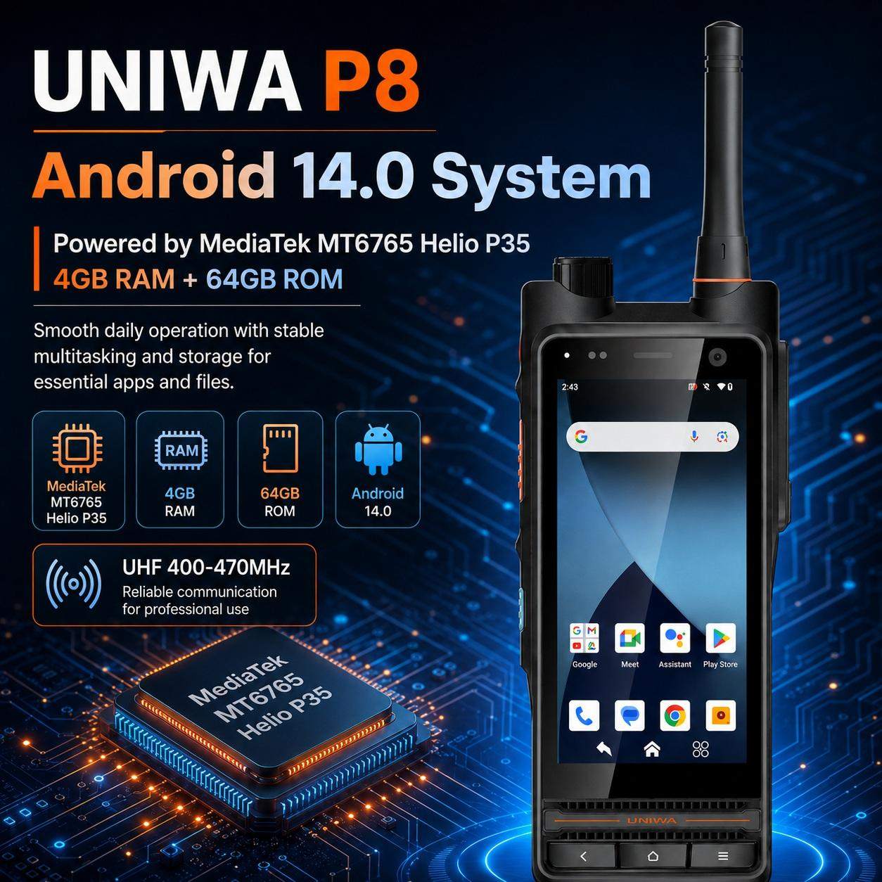 UNIWA P8 product details 6