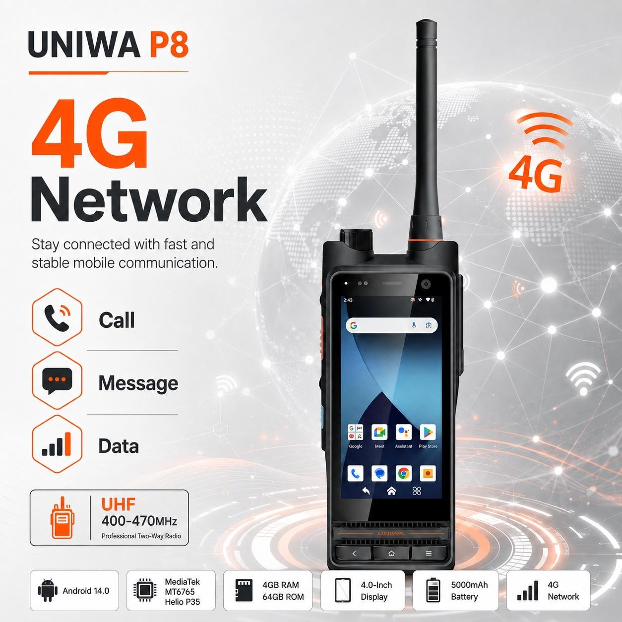 UNIWA P8 product details 8