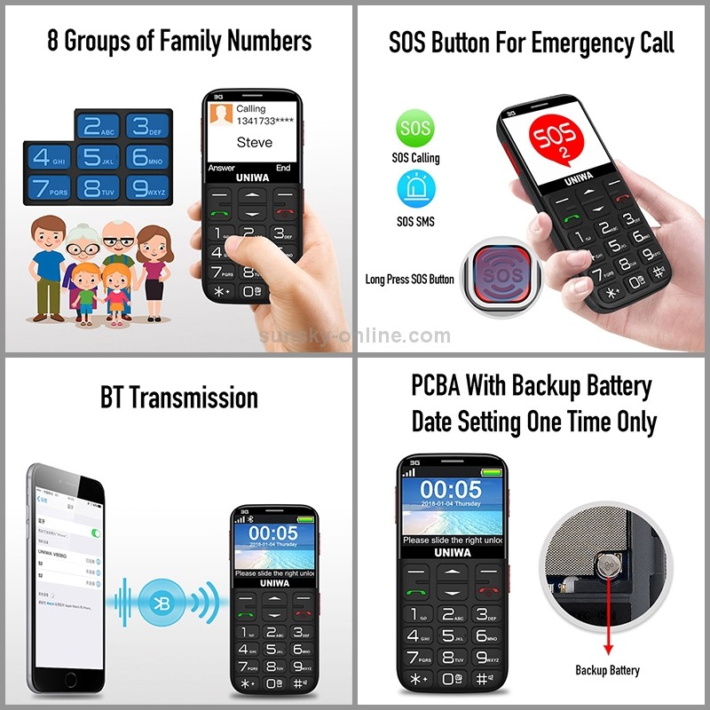 UNIWA V808G product details 10